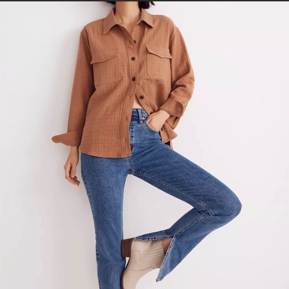 Madewell Quilted Oversized Shirt-Jacket